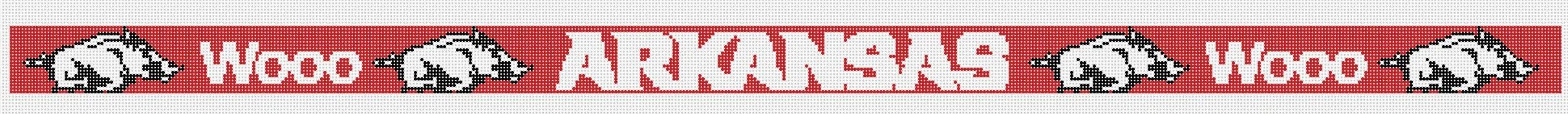 Arkansas Needlepoint Belt