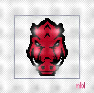 Arkansas Needlepoint Canvas- 4 inch square