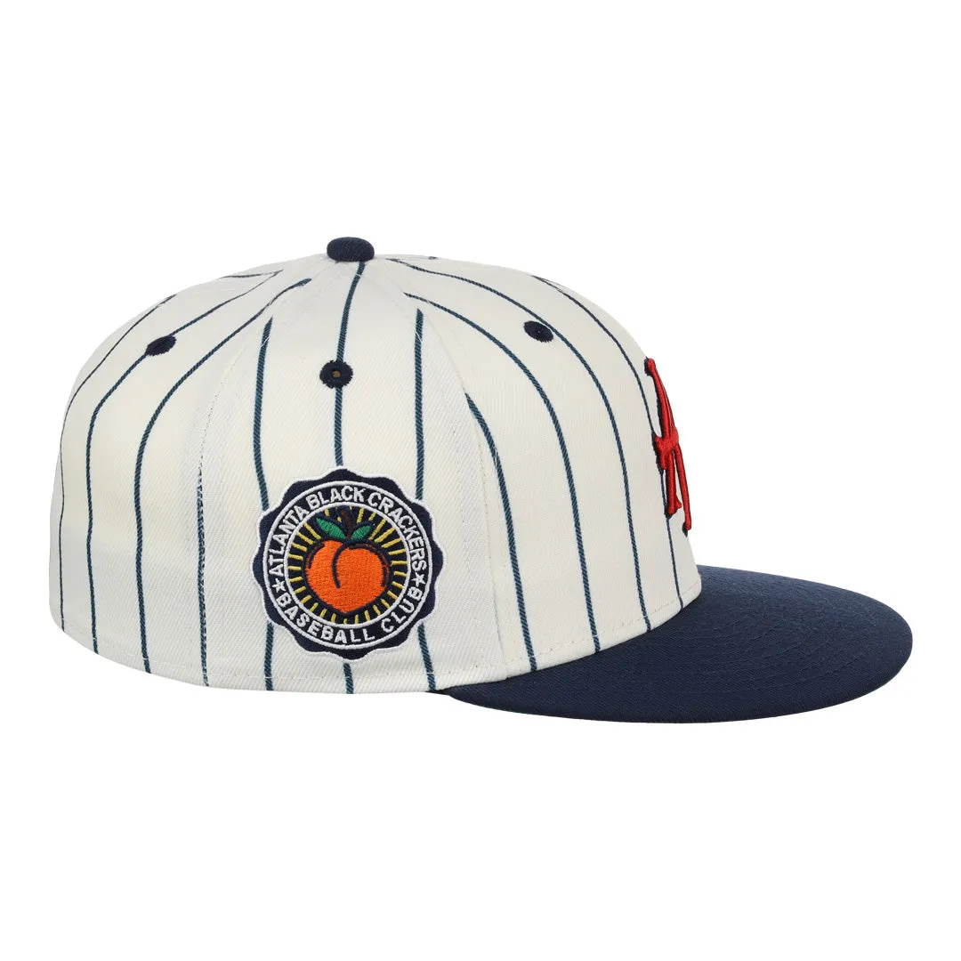 Atlanta Black Crackers NLB Pinstripe Fitted Ballcap