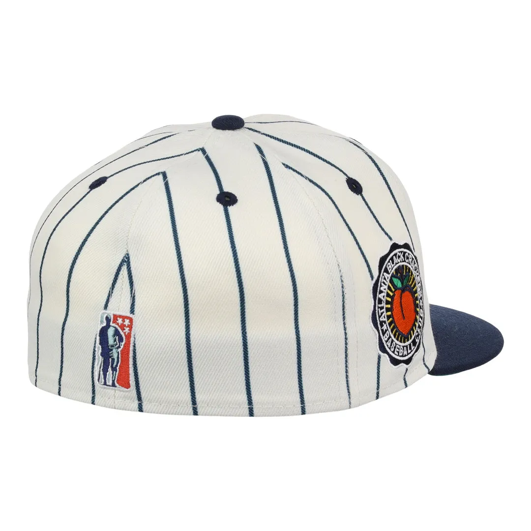 Atlanta Black Crackers NLB Pinstripe Fitted Ballcap