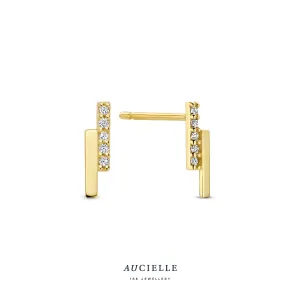 Aucielle - Boucles d'oreilles - Or Jaune et Zircons (AE0121C)