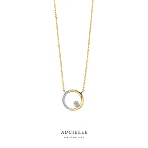 Aucielle - Collier - Or Jaune et Blanc, Diamant (AK0015D/45)