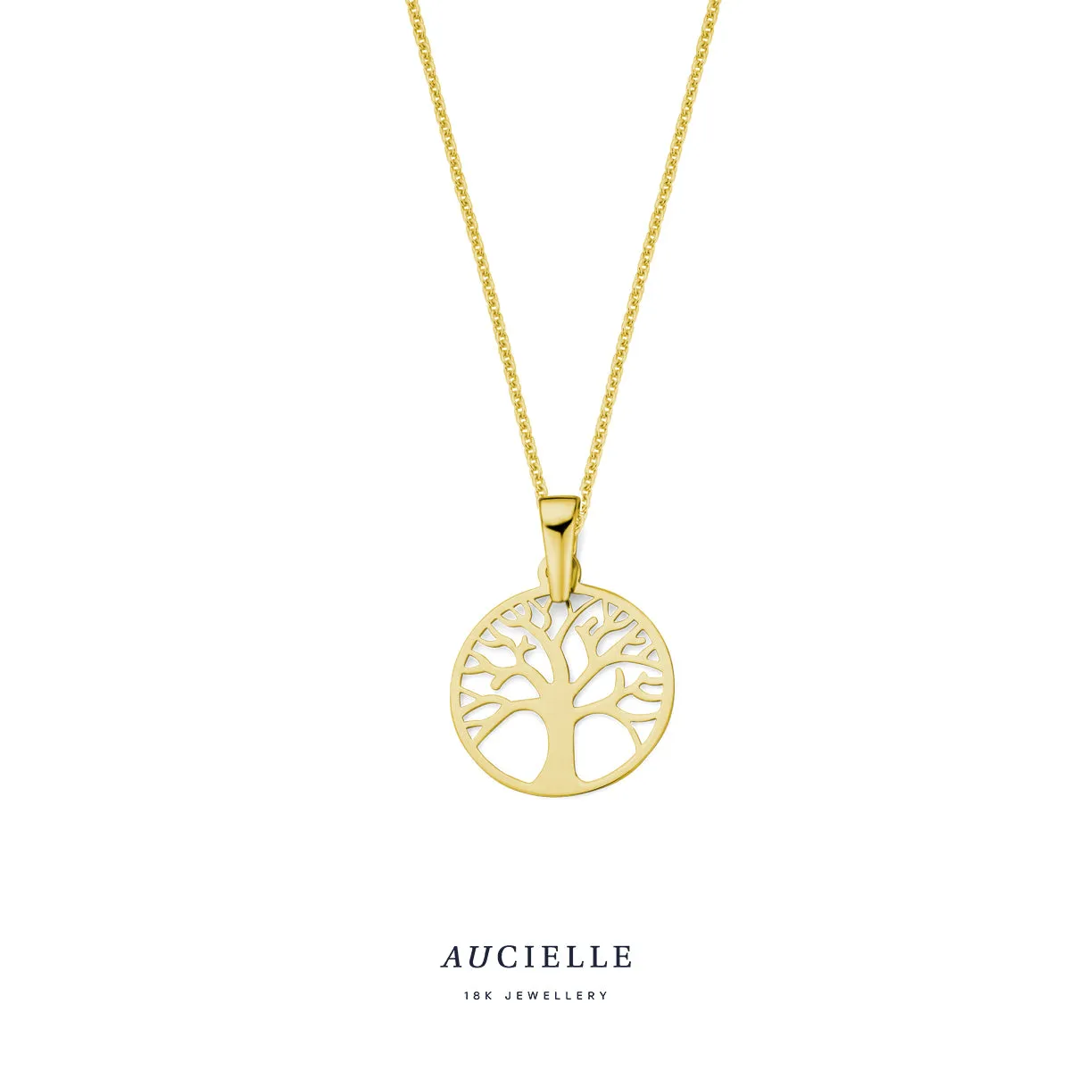 Aucielle - Pendentif - Arbre de vie, Or Jaune (AH0093B)