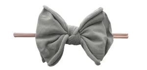 Baby Bling Grey / Blush FAB-BOW-LOUS Skinny Headband