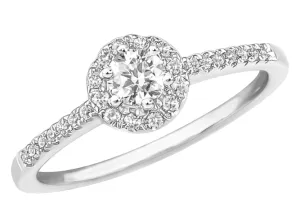 Bague avec motif - Or Blanc, Diamants (J&A7011)