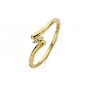 Bague avec motif - Or Jaune et Diamants (GR4725GB)