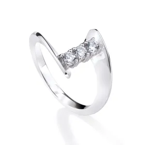 Bague Garel Envol Trilogy - Or Blanc, Diamants (14AJ18G3)