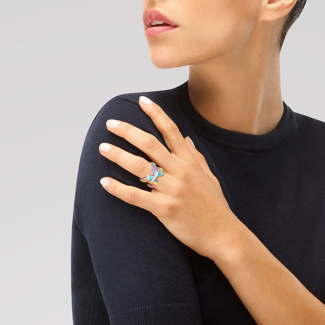 Bague UNA STORIA - Capri, Argent et zircons (BG16007)