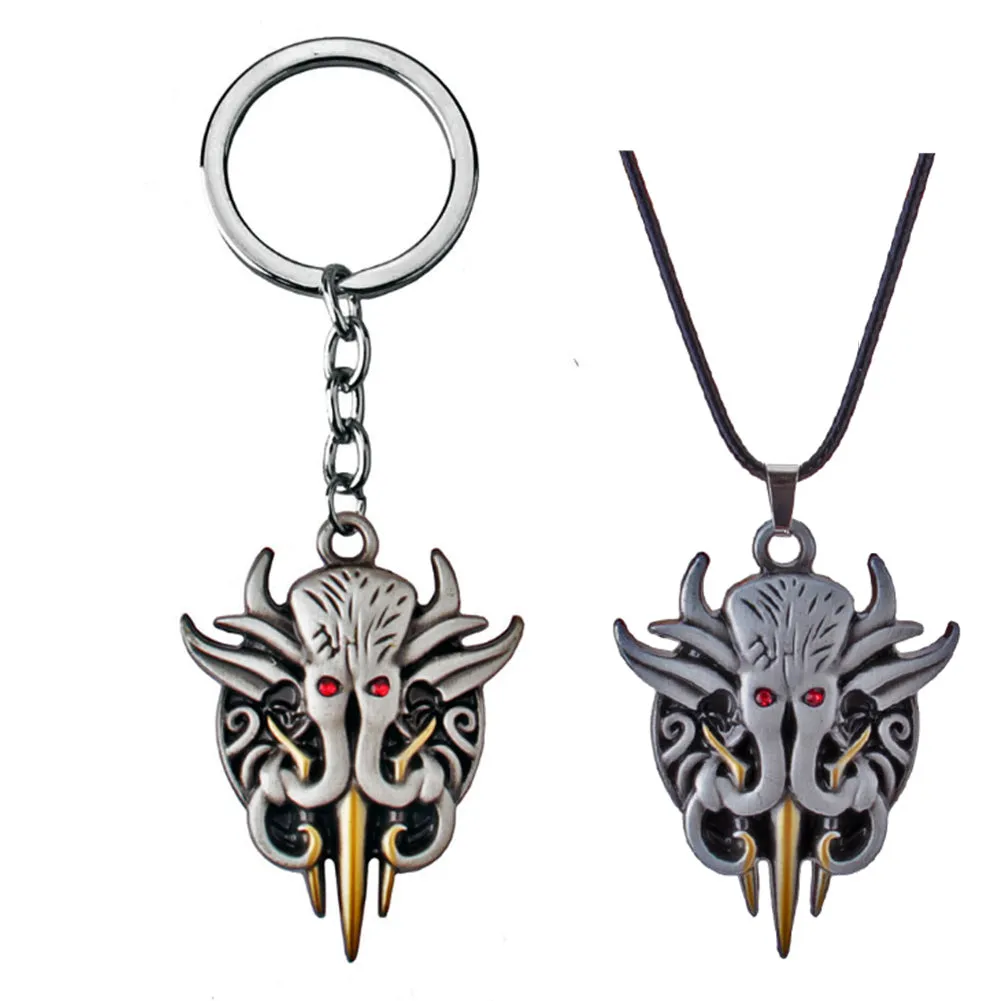 Baldur's Gate 3 Illithids Mental Key Chain Key Rings Accessories Gifts