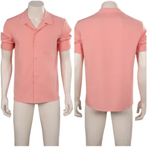 Barbie Ken Ryan Gosling Short-Sleeved Shirt Cosplay Costume Halloween Carnival Suit