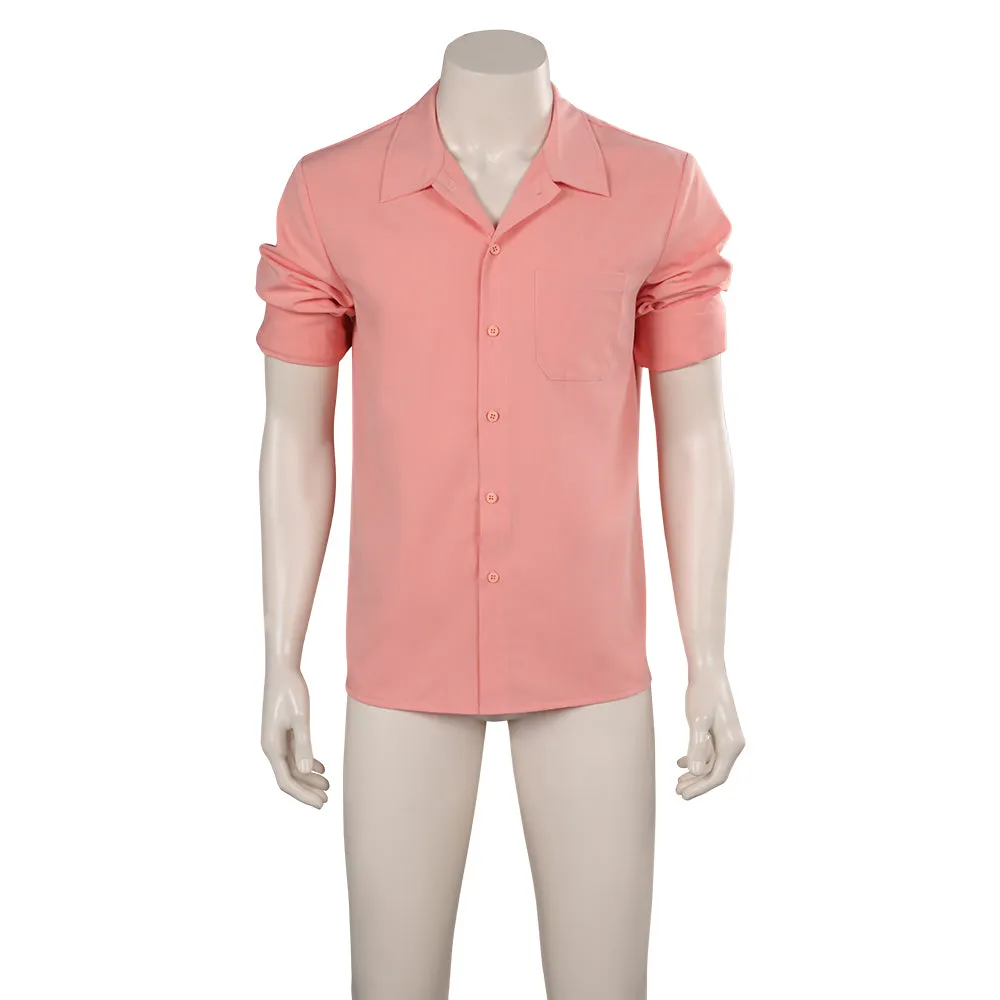 Barbie Ken Ryan Gosling Short-Sleeved Shirt Cosplay Costume Halloween Carnival Suit