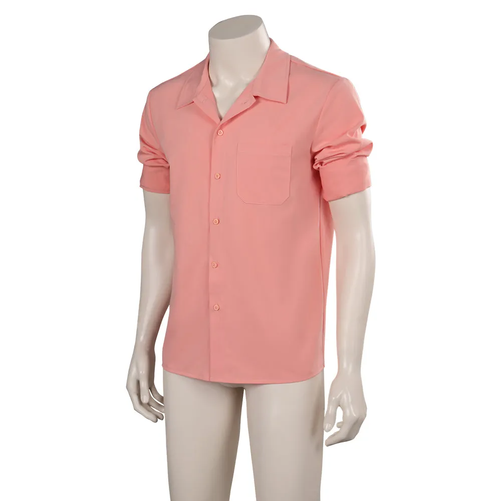 Barbie Ken Ryan Gosling Short-Sleeved Shirt Cosplay Costume Halloween Carnival Suit