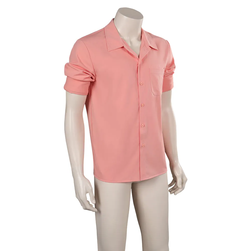Barbie Ken Ryan Gosling Short-Sleeved Shirt Cosplay Costume Halloween Carnival Suit