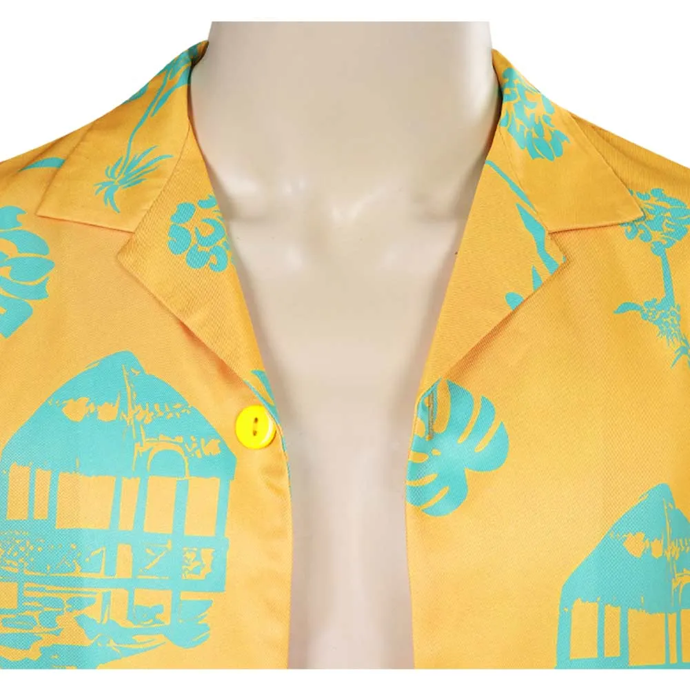 Barbie Ken Yellow Beachwear Outfits Cosplay Costume Halloween Carnival Suit