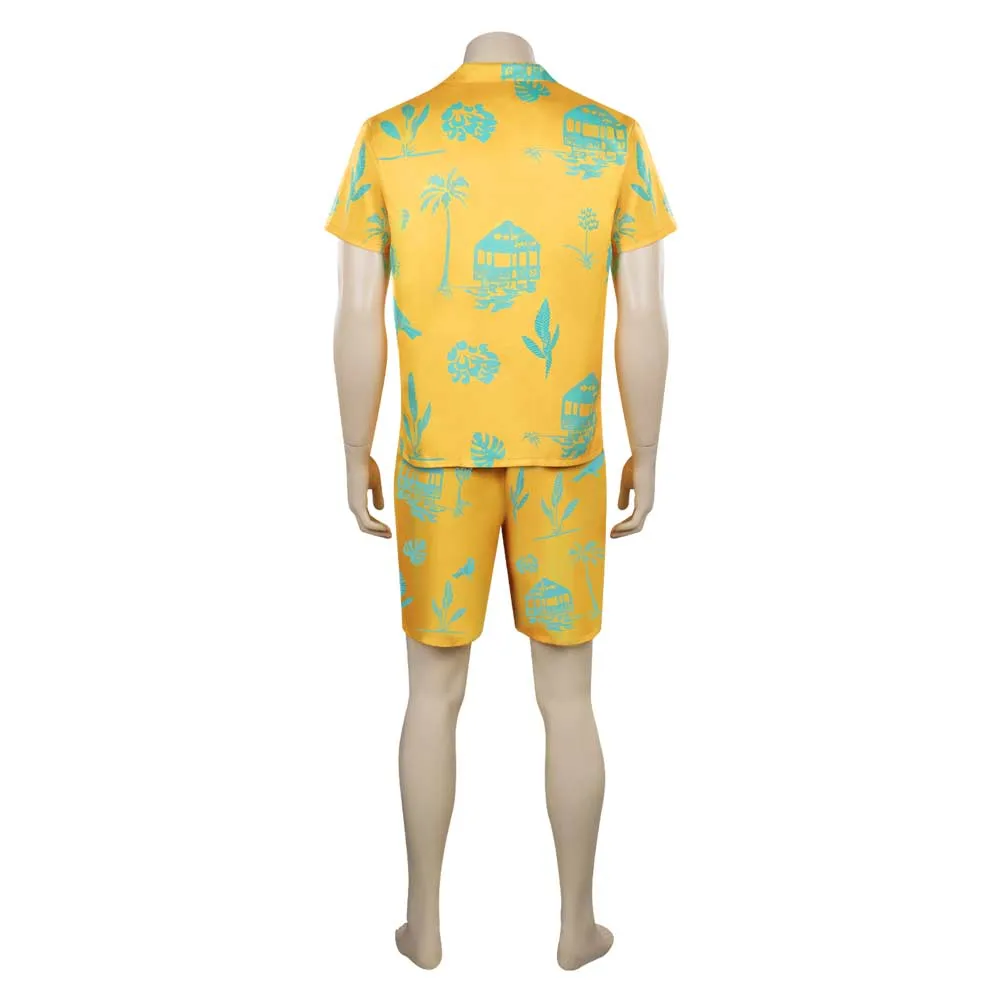 Barbie Ken Yellow Beachwear Outfits Cosplay Costume Halloween Carnival Suit