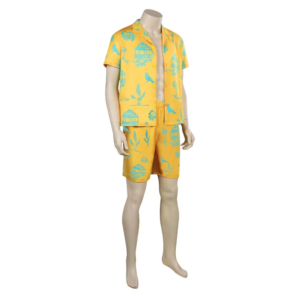 Barbie Ken Yellow Beachwear Outfits Cosplay Costume Halloween Carnival Suit