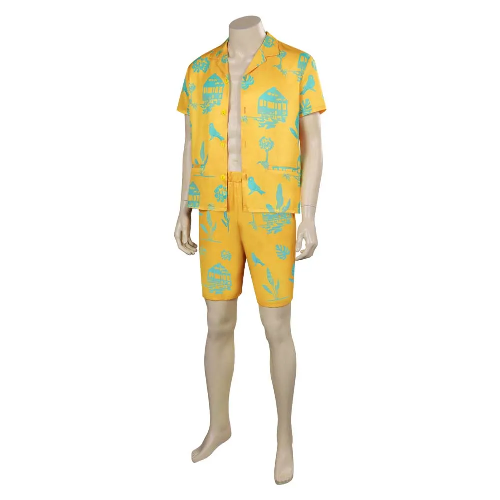 Barbie Ken Yellow Beachwear Outfits Cosplay Costume Halloween Carnival Suit