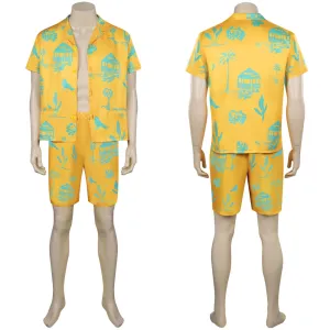 Barbie Ken Yellow Beachwear Outfits Cosplay Costume Halloween Carnival Suit