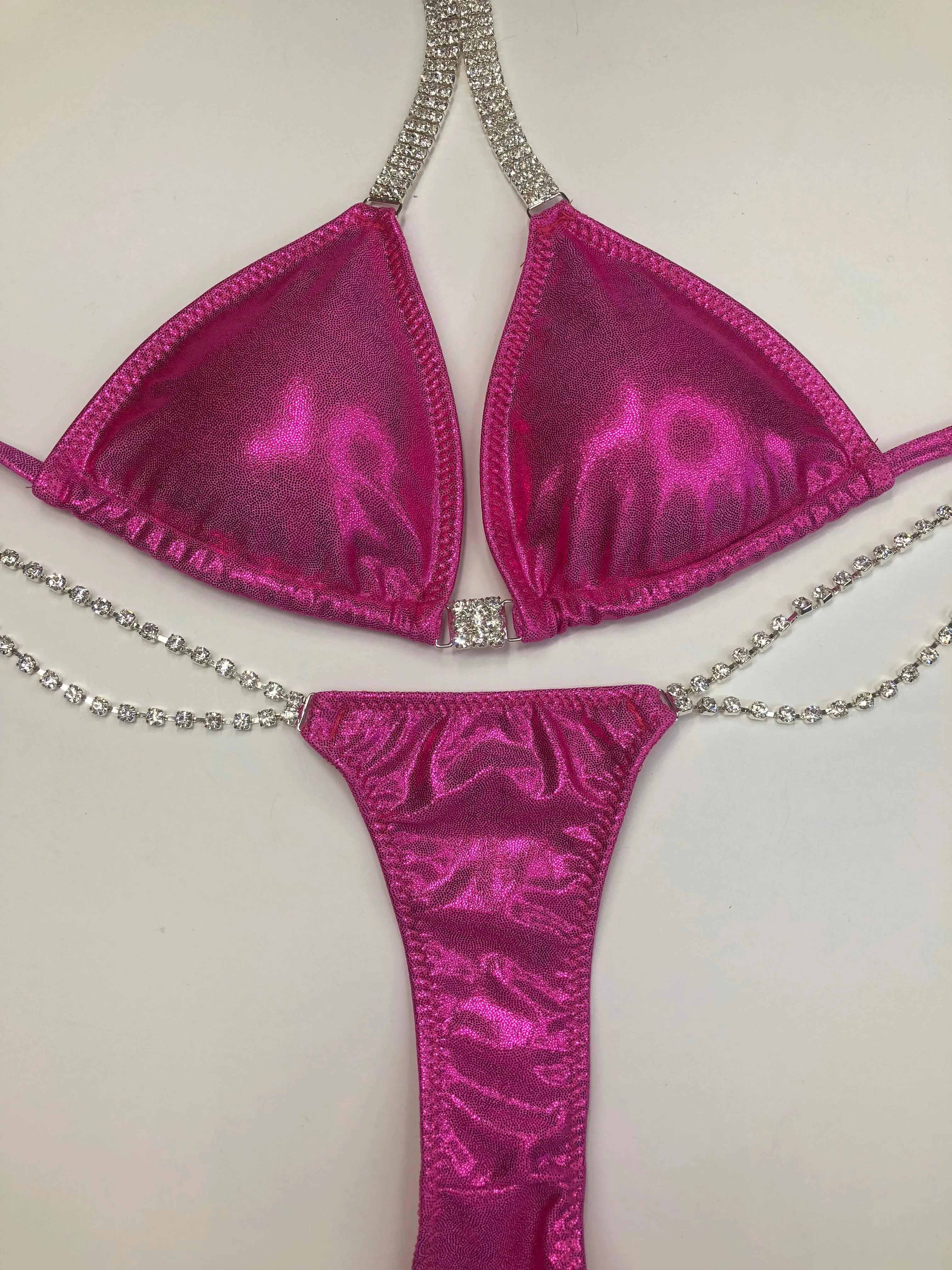 Basic Competition Bikini M Hot Pink