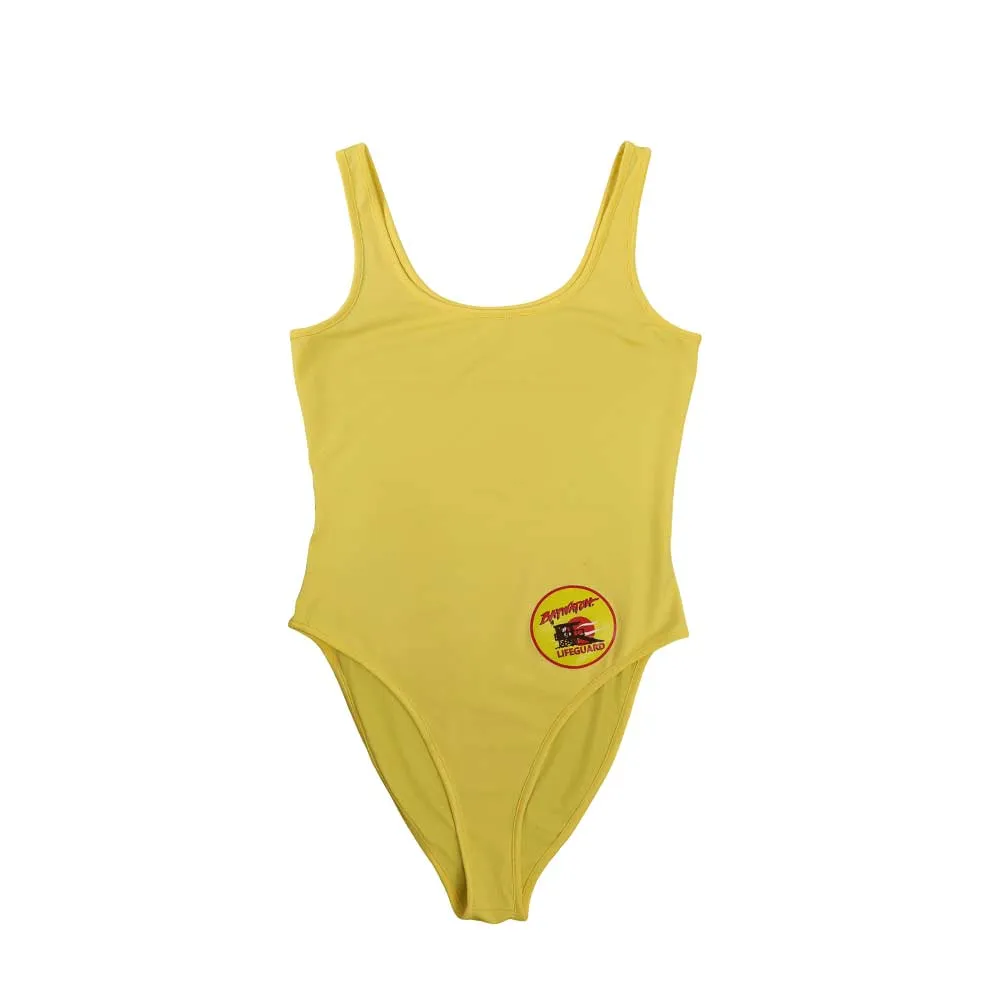 Baywatch Yellow One Piece Swimsuit Swimwear Cosplay Costume Outfits Halloween Carnival Suit
