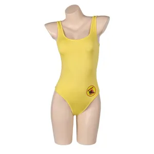 Baywatch Yellow One Piece Swimsuit Swimwear Cosplay Costume Outfits Halloween Carnival Suit