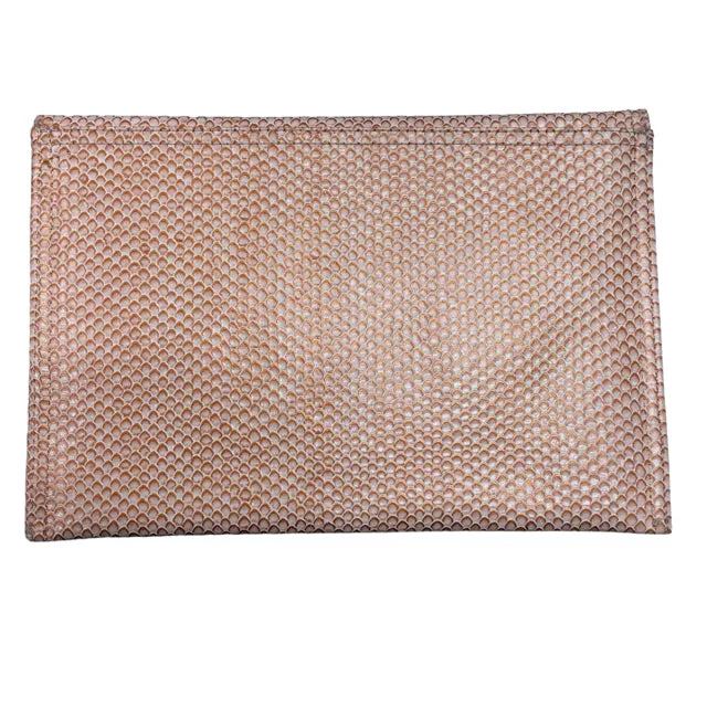 BCBGeneration Pink Textured Clutch Purse