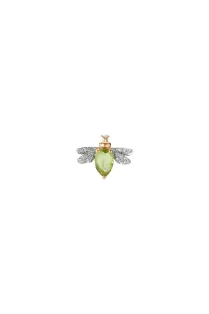 BEE GODDESS | QUEEN BEE BELLA PERIDOT SINGLE EARRING