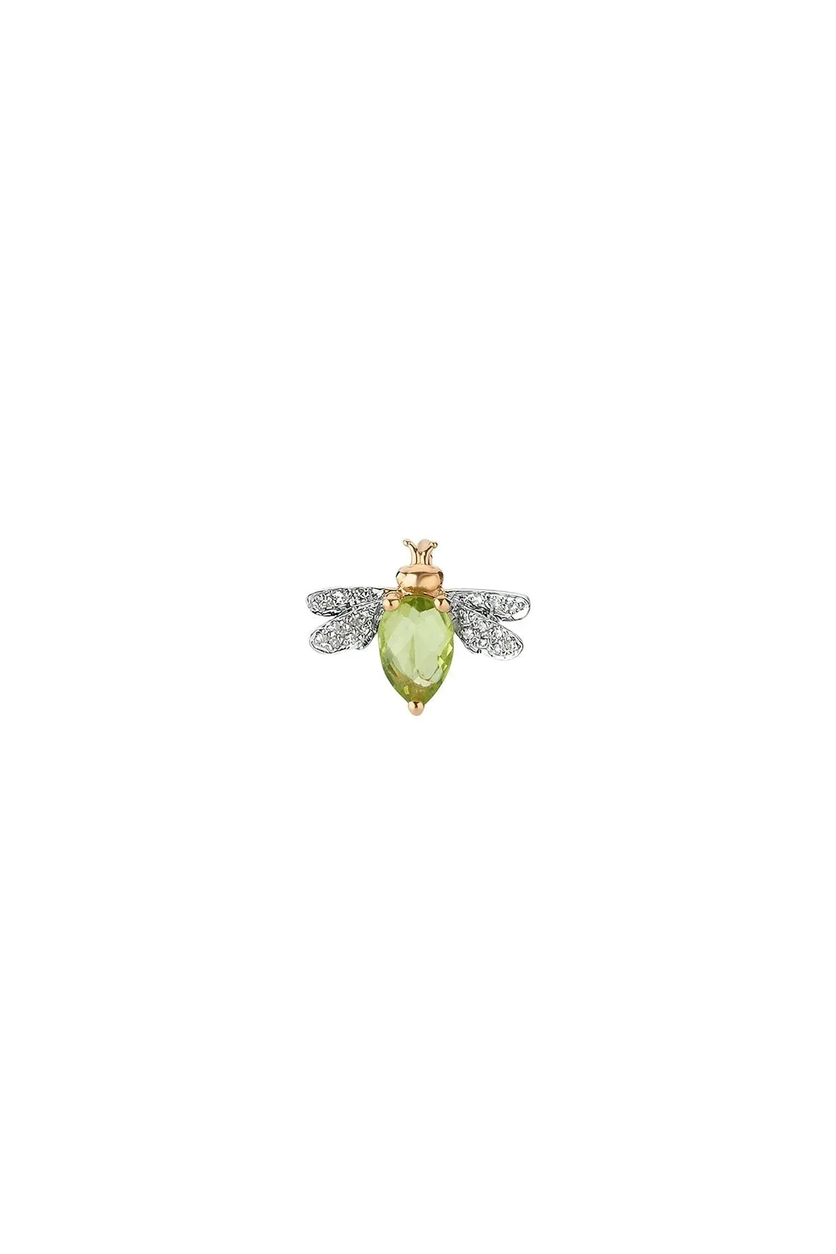 BEE GODDESS | QUEEN BEE BELLA PERIDOT SINGLE EARRING