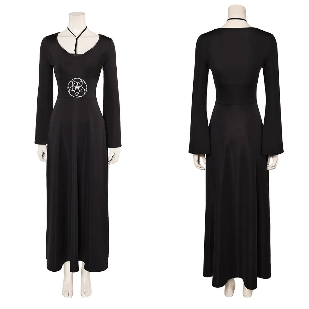 Beetlejuice Beetlejuice Lydia Deetz Black Dress Cosplay Costume Outfits Halloween Carnival Suit