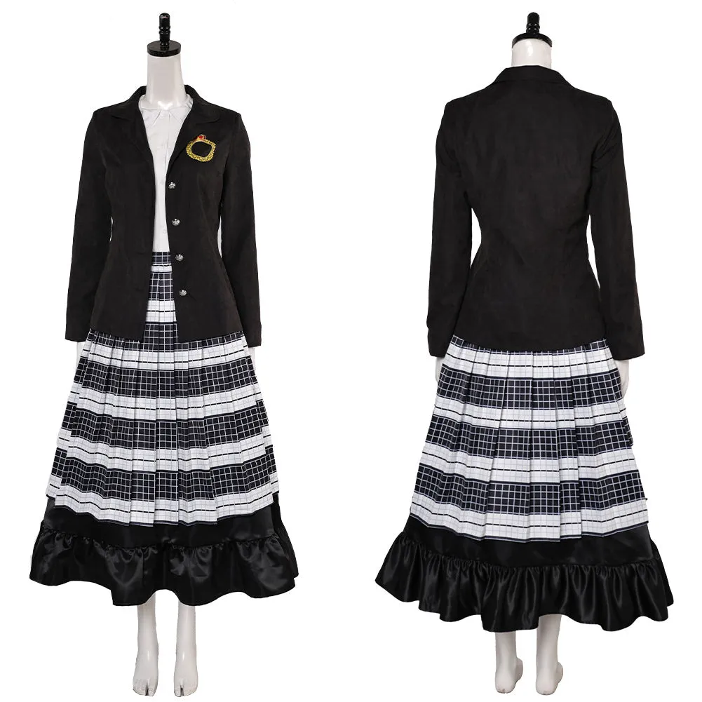 Beetlejuice Beetlejuice Lydia Deetz Black Set Cosplay Costume Outfits Halloween Carnival Suit