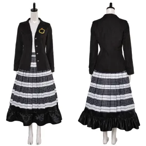 Beetlejuice Beetlejuice Lydia Deetz Black Set Cosplay Costume Outfits Halloween Carnival Suit