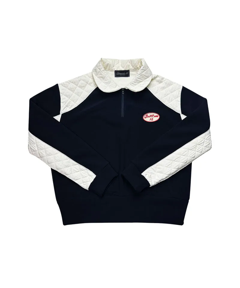 BENECIA 12 Functional Mix Fleece Twill Man-To-Man - Navy
