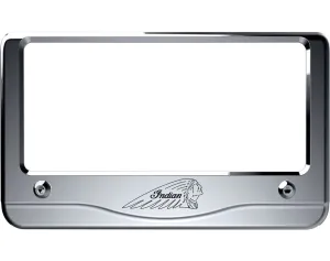 Billet Aluminum Headdress License Plate Frame, Chrome - 2880801-156