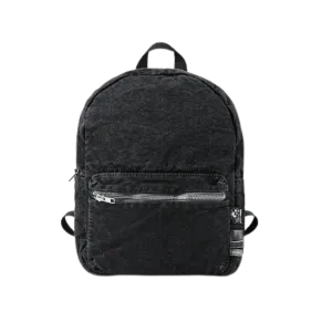 Black Denim Backpack