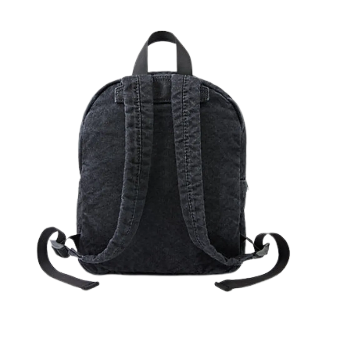 Black Denim Backpack