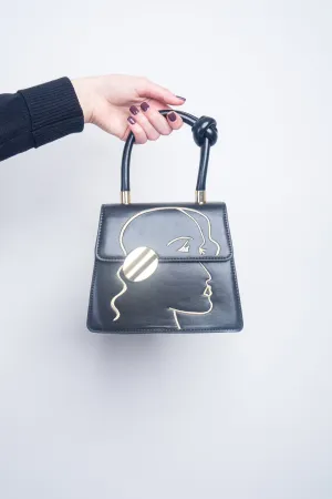 Black Gold Face Purse