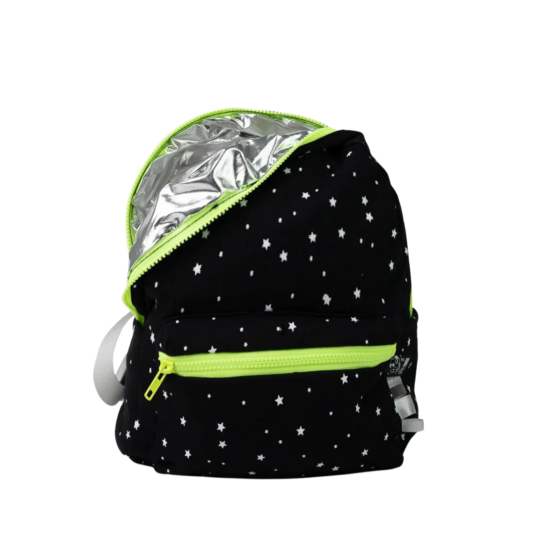 Black With White Stars Backpack