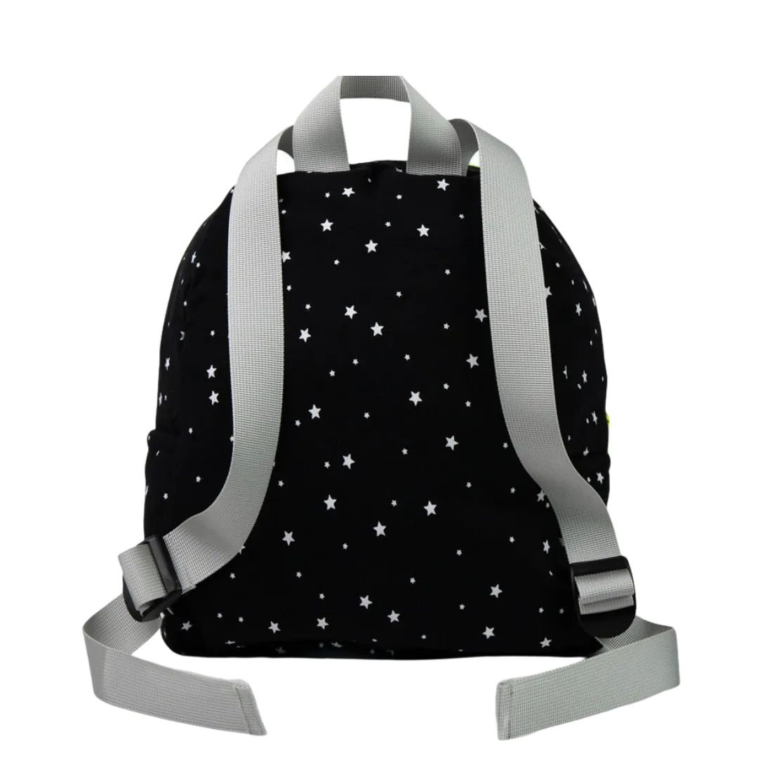 Black With White Stars Backpack
