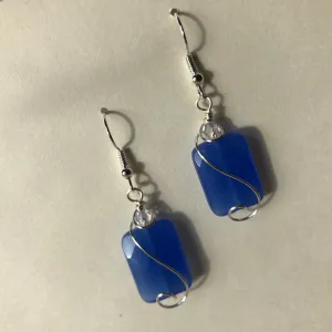 Blue Chalcedony Earrings
