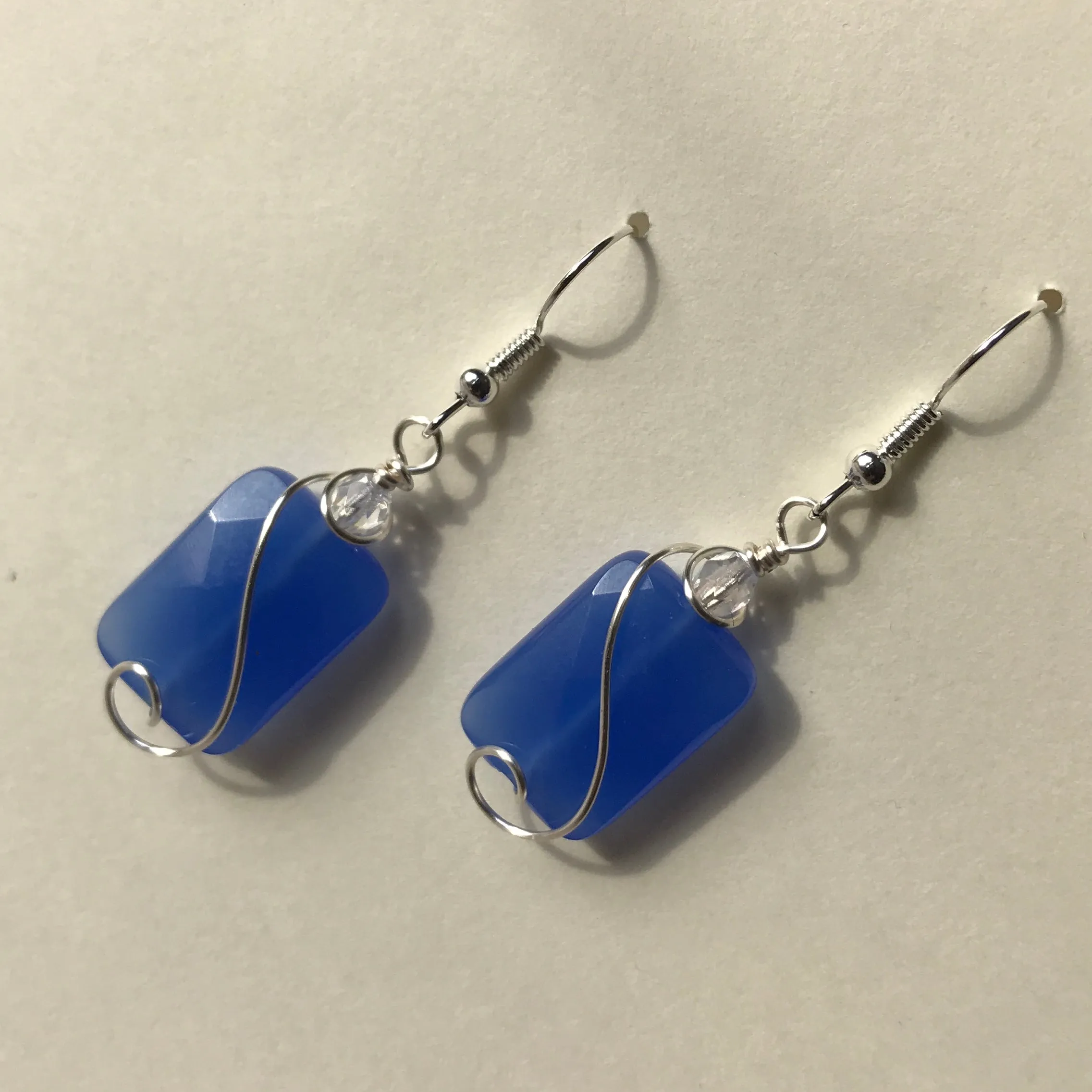 Blue Chalcedony Earrings