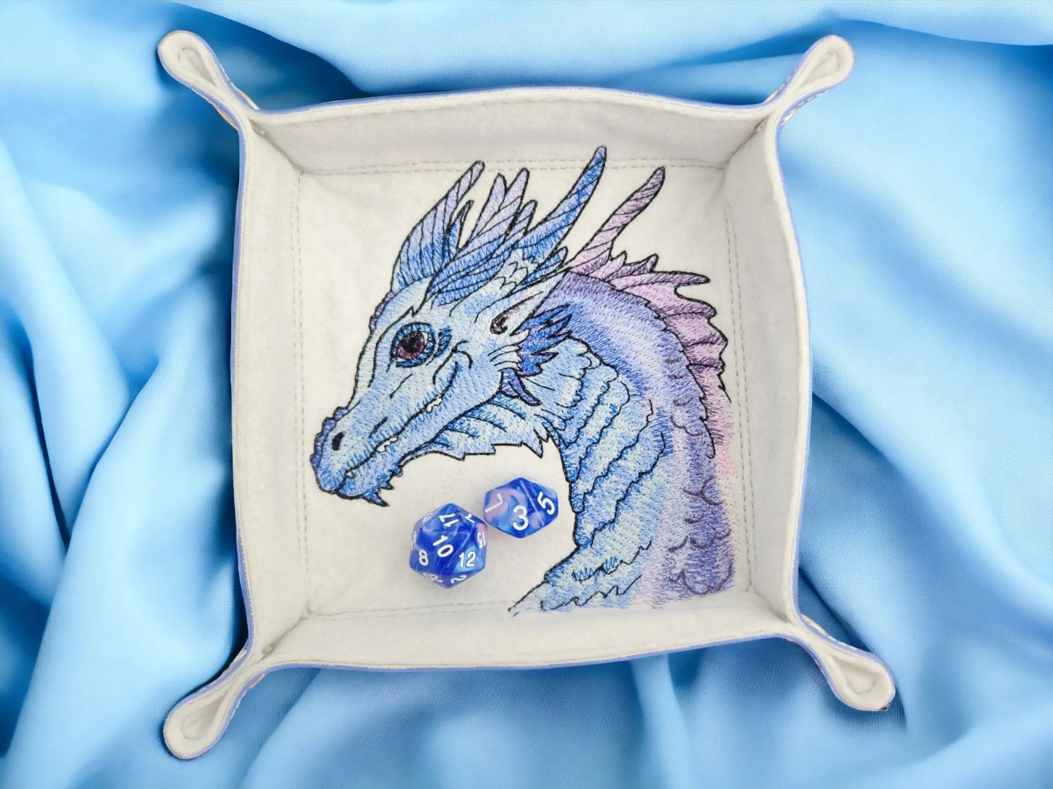 Blue dragon dice tray