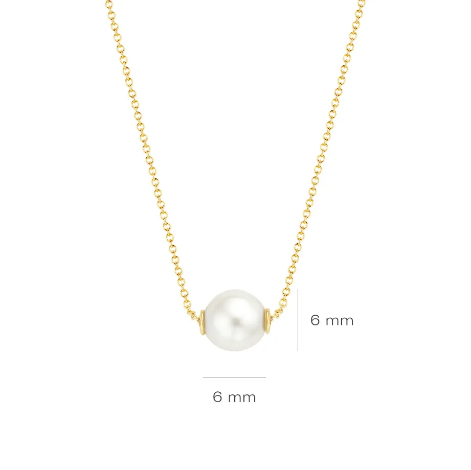 Blush - Collier - Or Jaune 14k, perle (3076YPW)