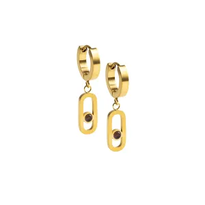 Boucles d'oreilles Didyma - Filia Gold Violet (FI4)