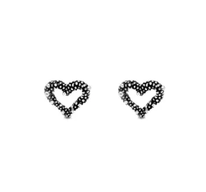 Boucles d'oreilles Giovanni Raspini - Perlage Cœur, Argent (10149)
