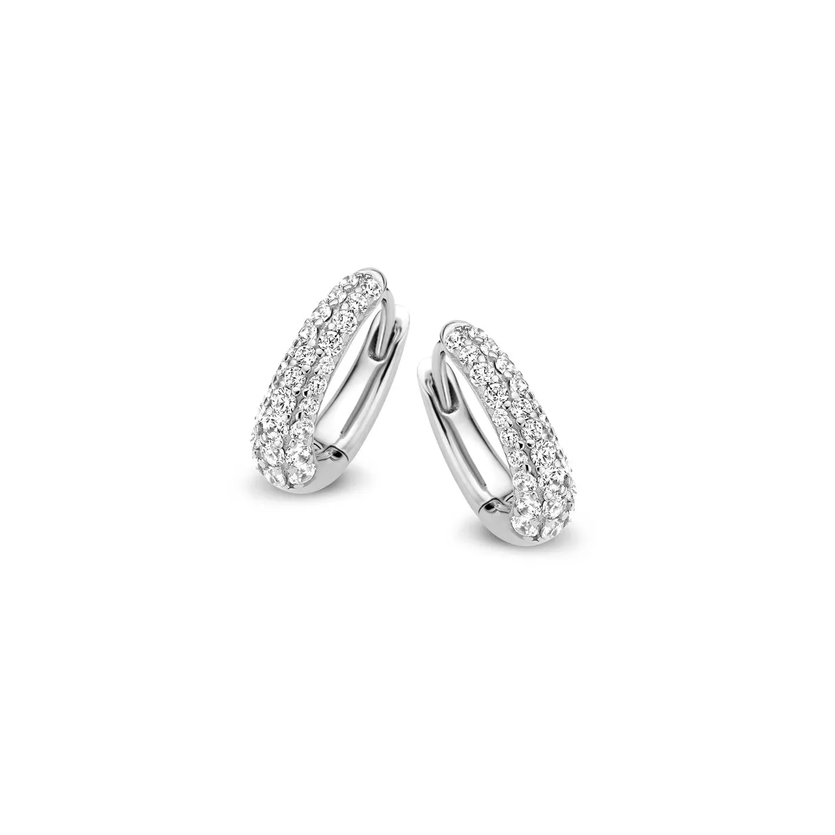 Boucles d'oreilles Naiomy - Argent et zircons (N3W59)