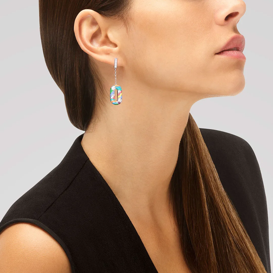 Boucles d'oreilles UNA STORIA - Capri, Argent et Zircons (BO16007)