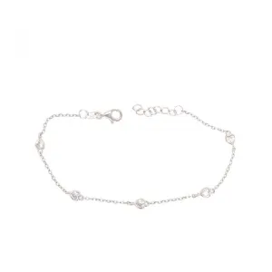 Bracelet Orage Cœur - Argent et Zircon (A/1197/19-A)