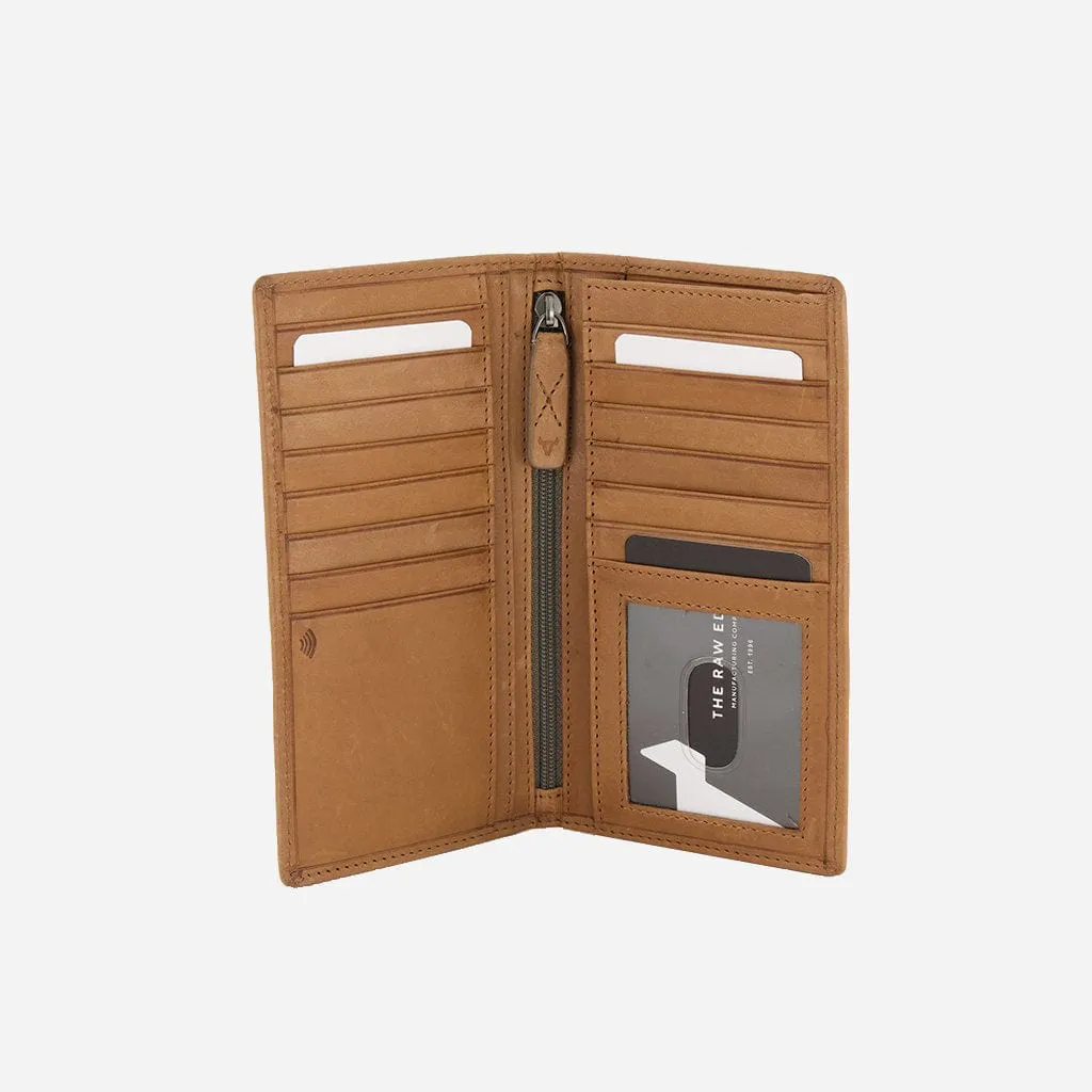 Brando Leather Pocketbook Tan
