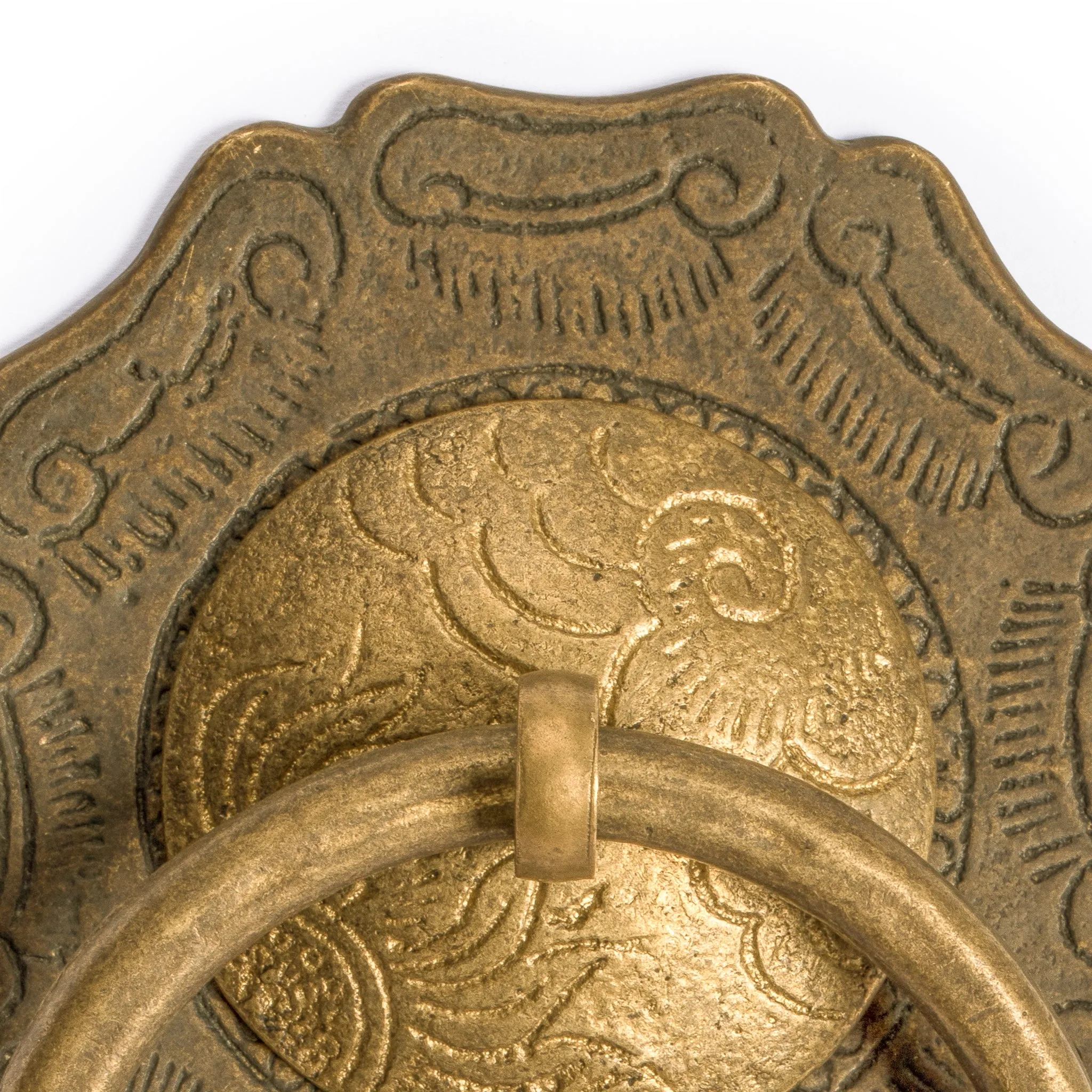 Buddha's Scepter Brass Hardware Pulls 3.7" - Set of 2