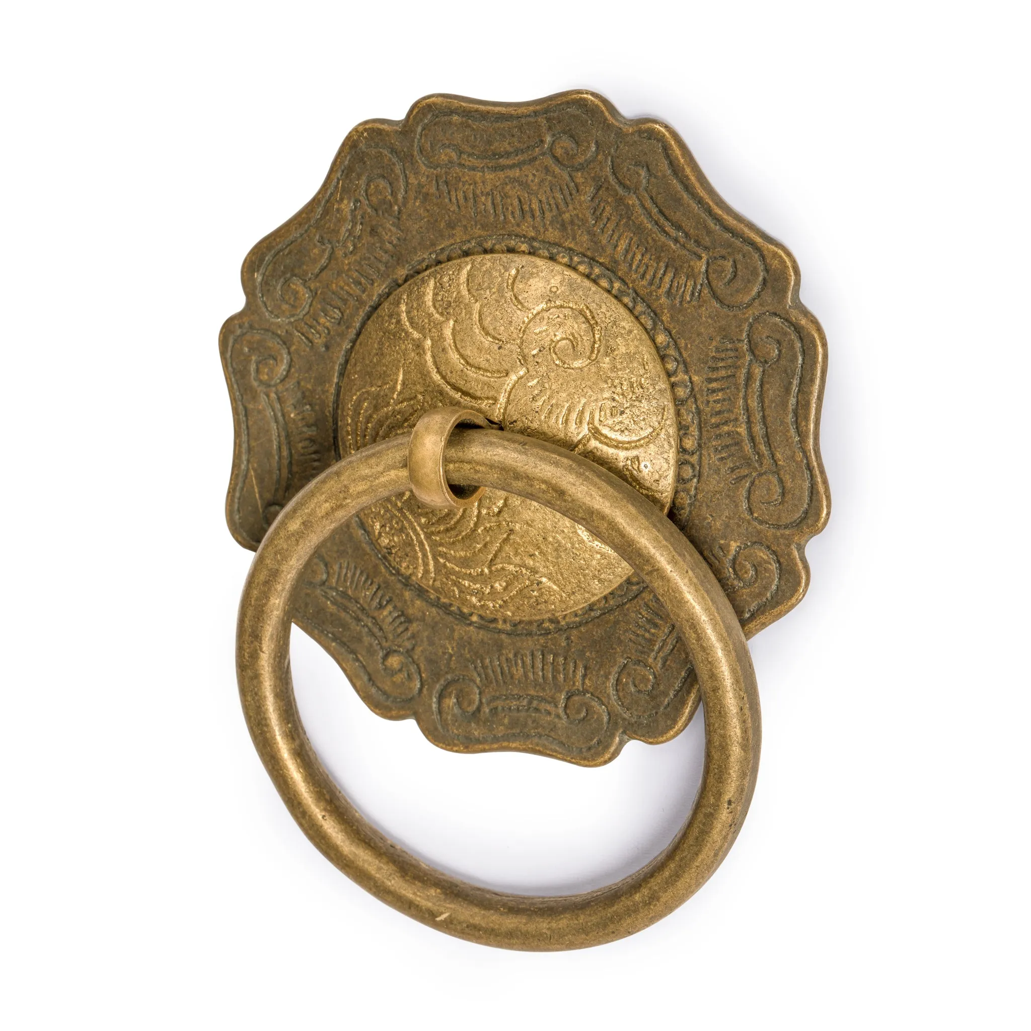 Buddha's Scepter Brass Hardware Pulls 3.7" - Set of 2